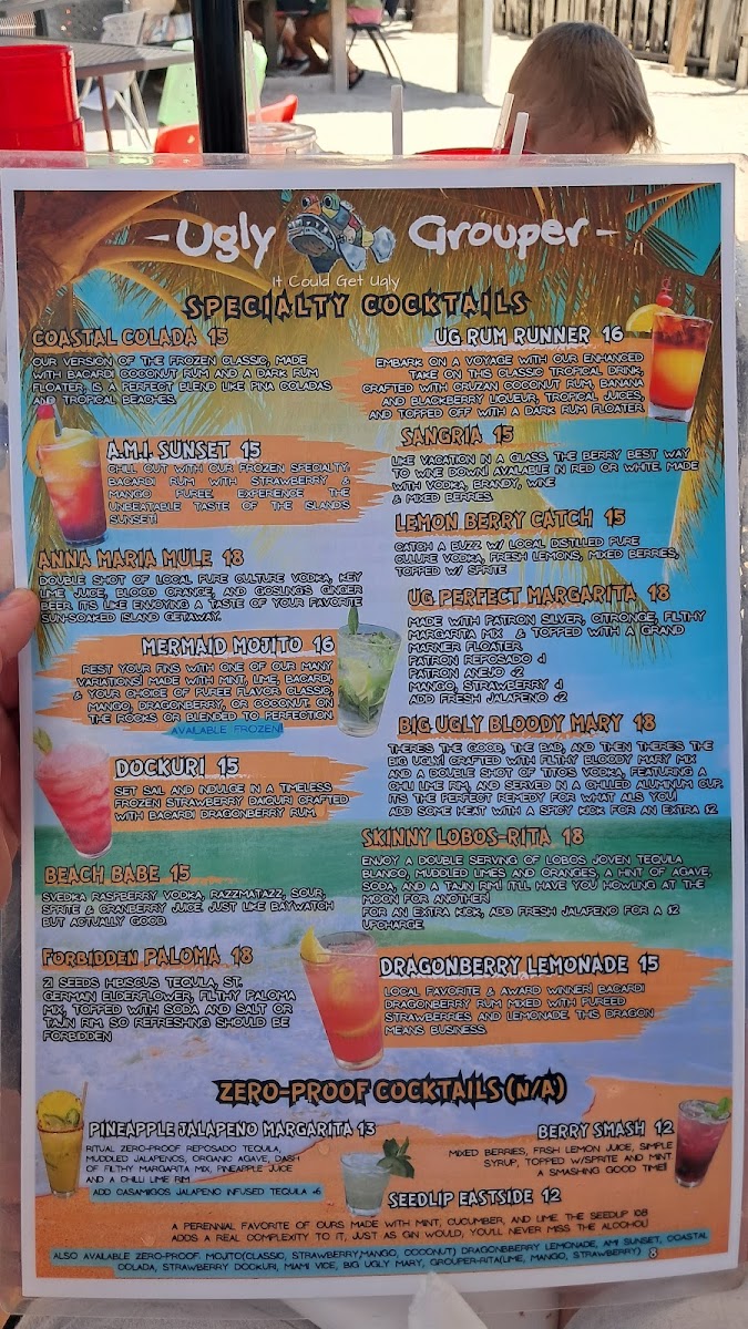 The Ugly Grouper Menu - Image 1