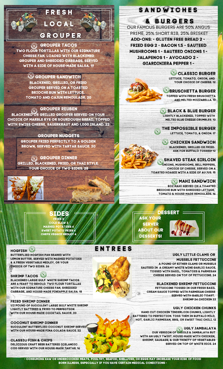 The Ugly Grouper Menu - Image 6